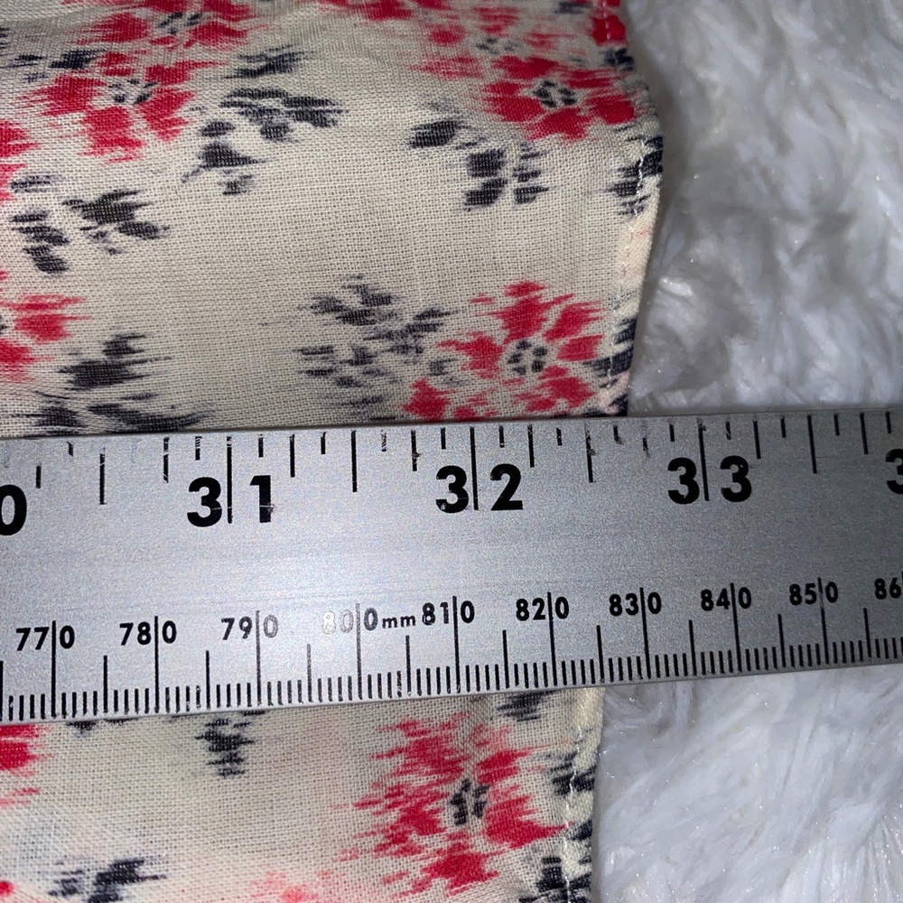 Rebecca Taylor Cotton Floral Print Dress with Cotton Lining Long Sleeve - Picture 6 of 7